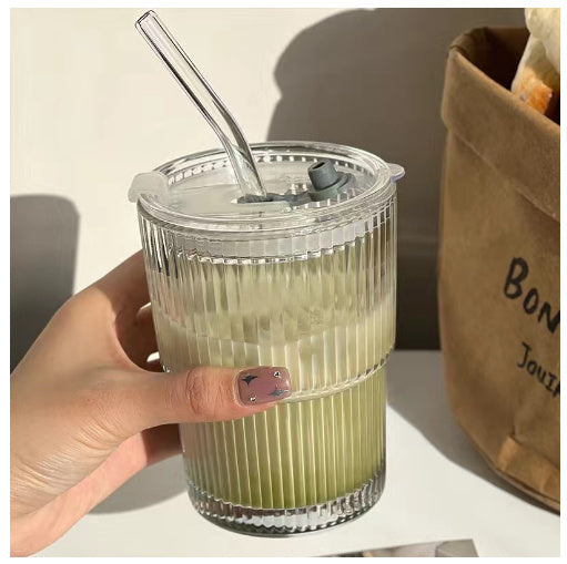 Smoothieglass med sugerør