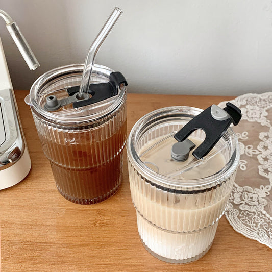 Smoothieglass med sugerør