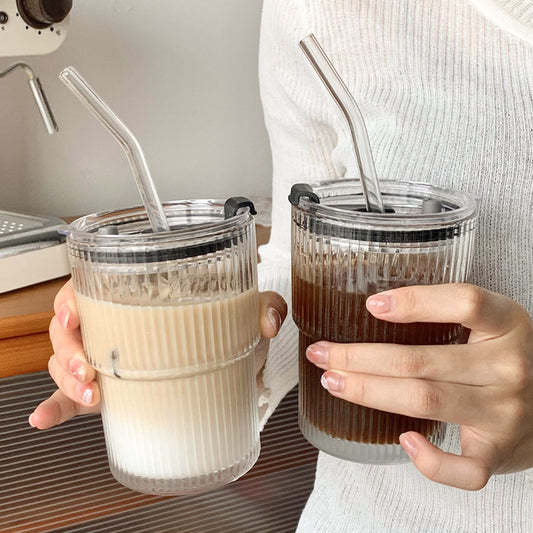 Smoothieglass med sugerør